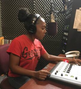 A student works in the WUGA studio.