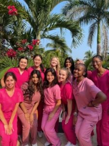 UGA students participate in a service learning experience.