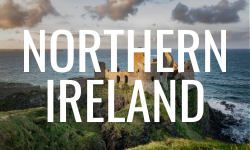 Northern ireland program tile over an image of an irish castle